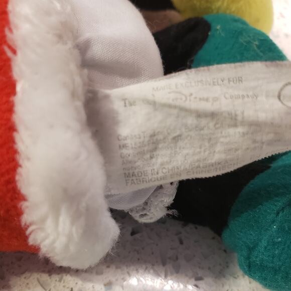 Vintage Walt Disney World Christmas Mickey Mouse Minnie Mouse Plush 8" 1999 - Picture 6 of 9